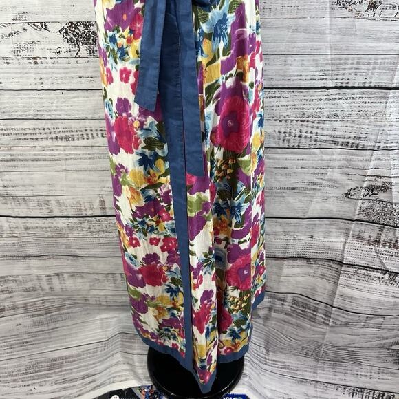The Paragon Skirt size Small Purple Pink Floral Long A Line Wrap Boho Modest - Picture 9 of 11